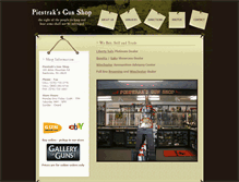 Tablet Screenshot of piestraksgunshop.com